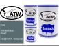 Preview: Ford, Infinite Blue Pearl, 1CSEWTA / XSCAB: 500ml Lackdose + 500ml Klarlack + 250ml Härter - Set, von ATW Autoteile West.